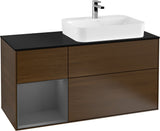 Villeroy & Boch Finion Waschbeckenunterschrank 1200 mm Glossy White Lacquer mit Beleuchtung