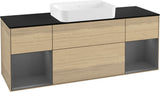 Villeroy & Boch Finion Waschbeckenunterschrank 1600 mm Glossy White Lacquer mit Beleuchtung