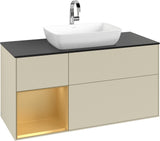 Villeroy & Boch Finion Waschtischunterschrank 1200 mm Glossy White Lacquer mit Beleuchtung