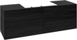 Villeroy & Boch Waschtischunterschrank Collaro C028 B0 1600 mm Black Oak mit Beleuchtung