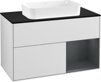 weiß / Mitteldichte Faserplatte (MDF) / F252H G 1000x603x501mm White Matt