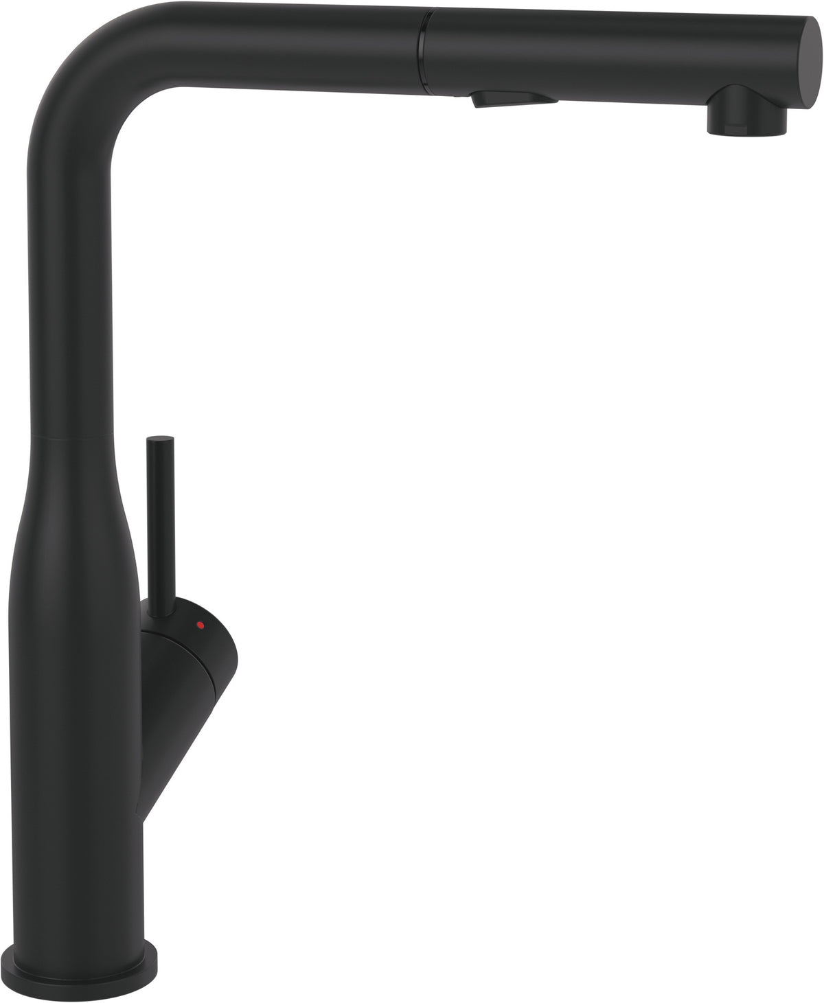 Villeroy & Boch Subway Style Shower Küchenarmatur Matt Black – Edelstahl, ausziehbare Handbrause