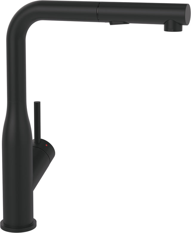 Villeroy & Boch Subway Style Shower Küchenarmatur Matt Black – Edelstahl, ausziehbare Handbrause