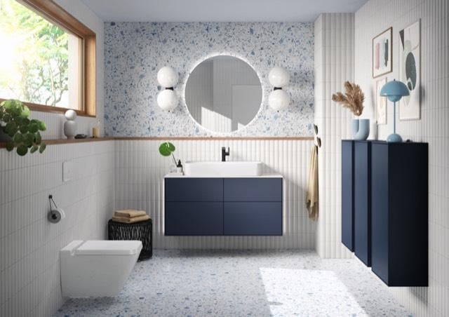 Villeroy & Boch Finion Seitenschrank F56000, 418 x 936 x 270 mm, Glossy White Lacquer, wandmontiert, mit SoftClosing und Push-to-open