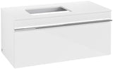 Villeroy & Boch Venticello Waschtischunterschrank Glossy White 957 mm, Auszug links