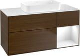 Villeroy & Boch Finion Waschtischunterschrank G711G Black Matt Lacquer 1200 mm mit Beleuchtung