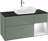 Villeroy & Boch Finion Waschbeckenunterschrank 1200 mm Glossy White Lacquer mit Beleuchtung