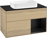 Villeroy & Boch Waschtischunterschrank Finion F252G 1000 mm Glossy White Lacquer mit LED-Beleuchtung