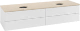 Villeroy & Boch Waschbeckenunterschrank Antao L28113 1600 mm Glossy White mit 4 Auszügen und LED-Beleuchtung