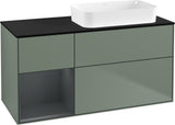 Villeroy & Boch Finion Waschtischunterschrank 120 cm Glossy White Lacquer mit Beleuchtung