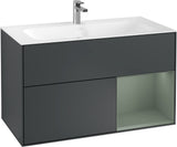 Villeroy & Boch Finion Waschtischunterschrank 996 mm Glossy White Lacquer mit LED-Beleuchtung