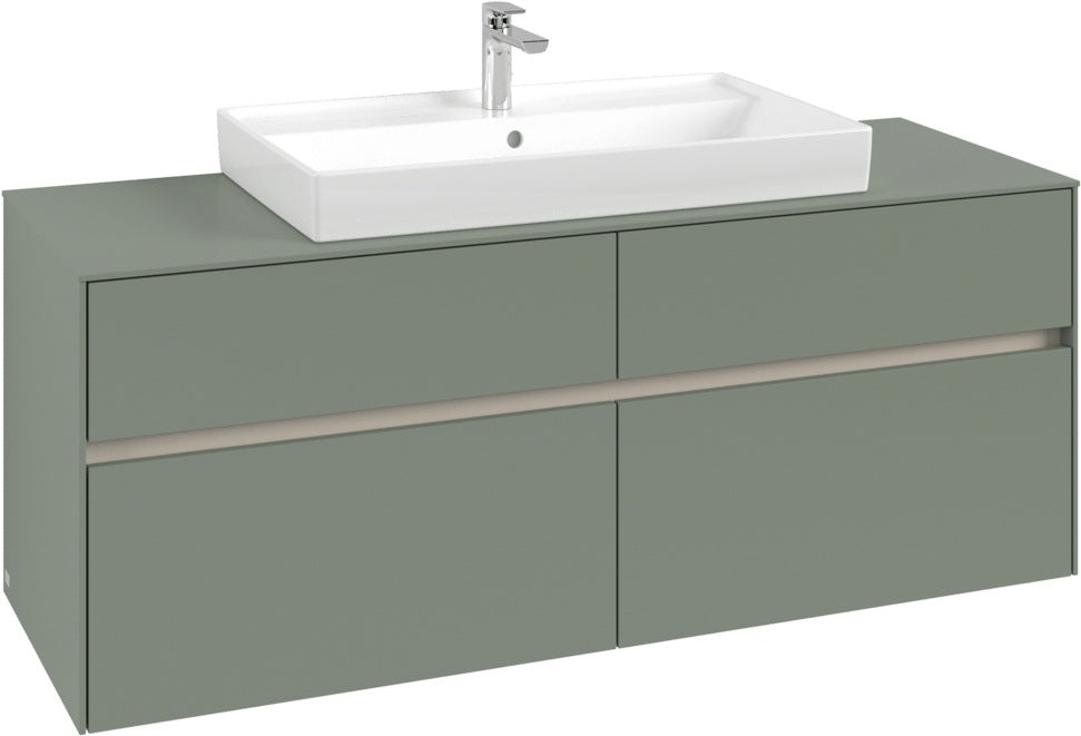 Villeroy & Boch Waschtischunterschrank Collaro C088 B0 1400 mm White Oak mit Beleuchtung & SoftClosing
