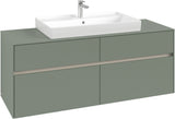 Villeroy & Boch Waschtischunterschrank Collaro C088 B0 1400 mm White Oak mit Beleuchtung & SoftClosing