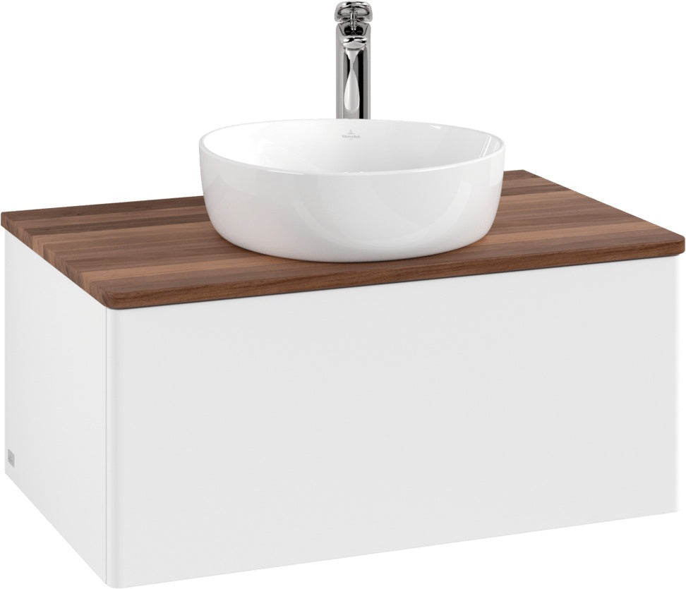 Villeroy & Boch Waschtischunterschrank Antao 800 mm White Matt Lacquer mit LED-Beleuchtung und Push-to-Open