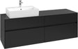 Villeroy & Boch Waschtischunterschrank Collaro C13500VL 1600 mm Volcano Black mit 4 Auszügen