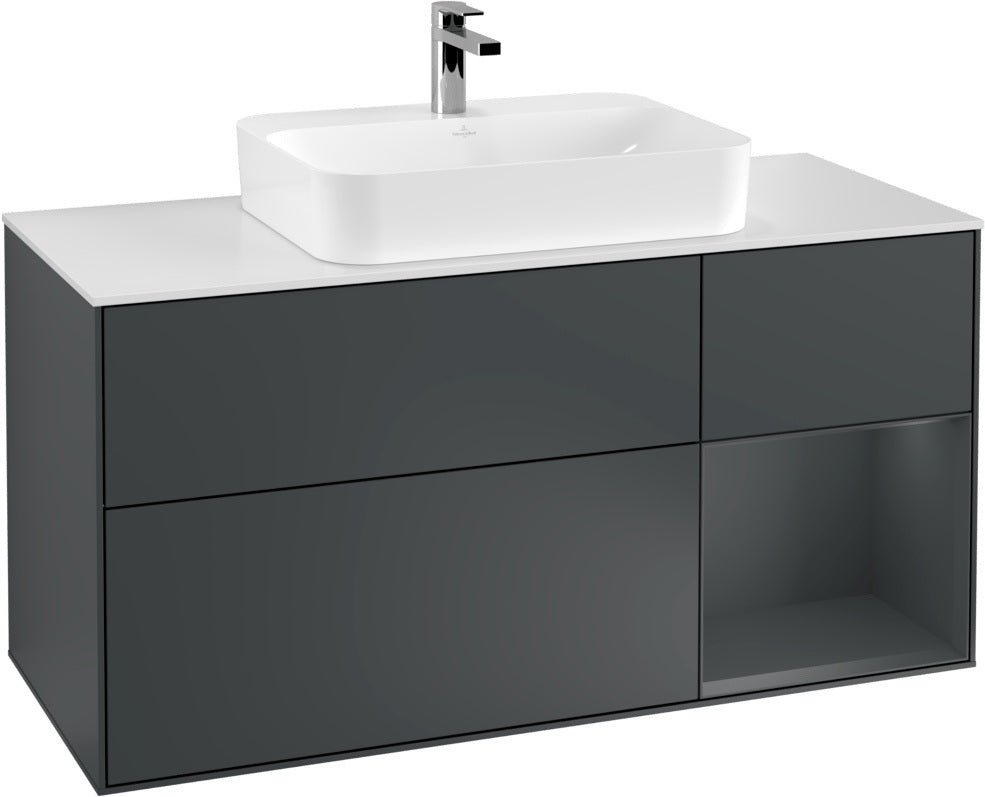 Villeroy & Boch Waschtischunterschrank Finion F421G 1200 mm Glossy White Lacquer