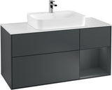 Villeroy & Boch Waschtischunterschrank Finion F421G 1200 mm Glossy White Lacquer