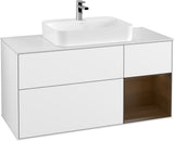 Villeroy & Boch Waschtischunterschrank Finion F421G 1200 mm Glossy White Lacquer