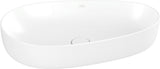Villeroy & Boch Aufsatzwaschbecken Antao 4A7240 asymmetrisch Almond CeramicPlus 400 mm