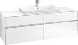 Villeroy & Boch Waschtischunterschrank Collaro C028 B0 1600 mm White Matt mit LED-Beleuchtung