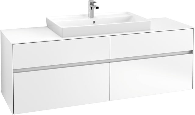 Villeroy & Boch Waschtischunterschrank Collaro C028 B0 1600 mm White Matt mit LED-Beleuchtung