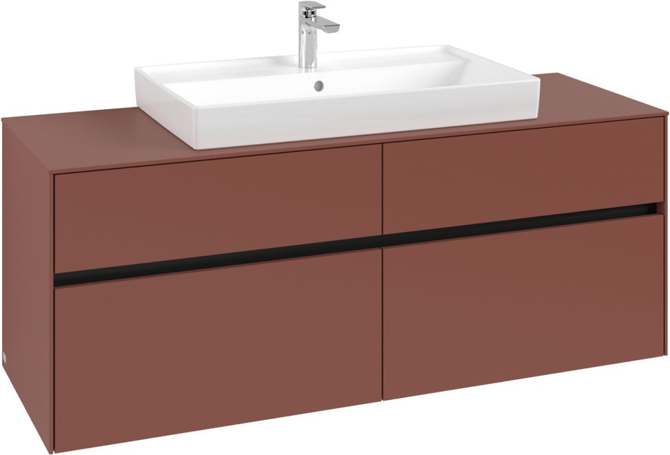 Villeroy & Boch Waschtischunterschrank Collaro C088 B0 1400 mm White Oak mit Beleuchtung & SoftClosing
