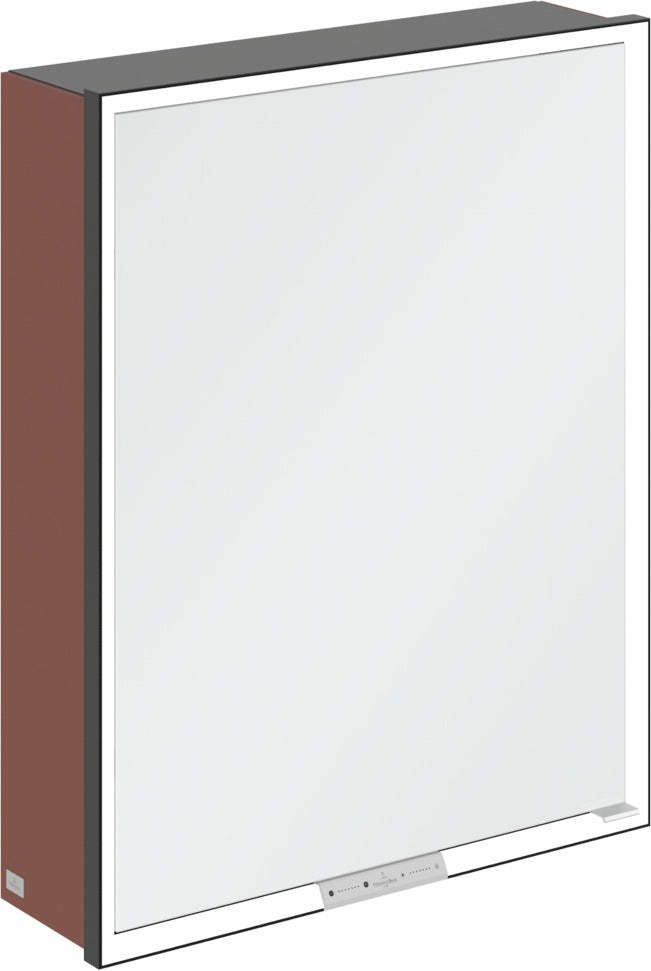 Villeroy & Boch Spiegelschrank My View+ B48110 1000 mm Graphite mit LED-Beleuchtung und SoftClosing