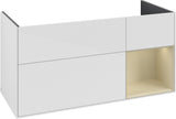 Villeroy & Boch Finion Waschbeckenunterschrank Glossy White Lacquer 1196 mm mit LED-Beleuchtung
