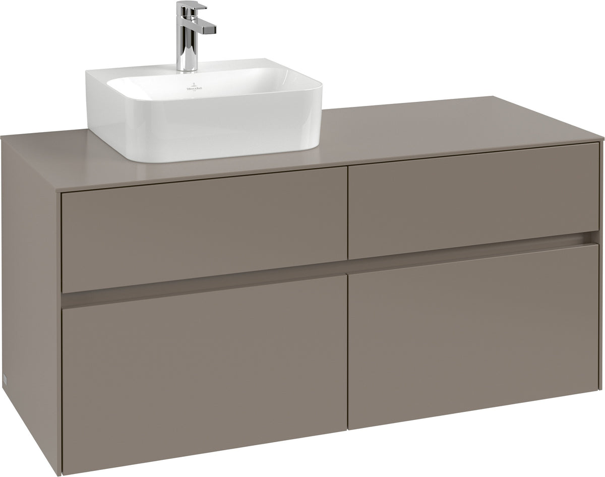 Villeroy & Boch Waschbeckenunterschrank Collaro C09800 1200 mm Taupe mit SoftClosing