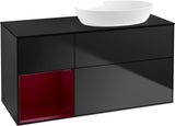 Villeroy & Boch Waschtischunterschrank Finion FA42G 1200 mm Glossy White Lacquer mit Beleuchtung