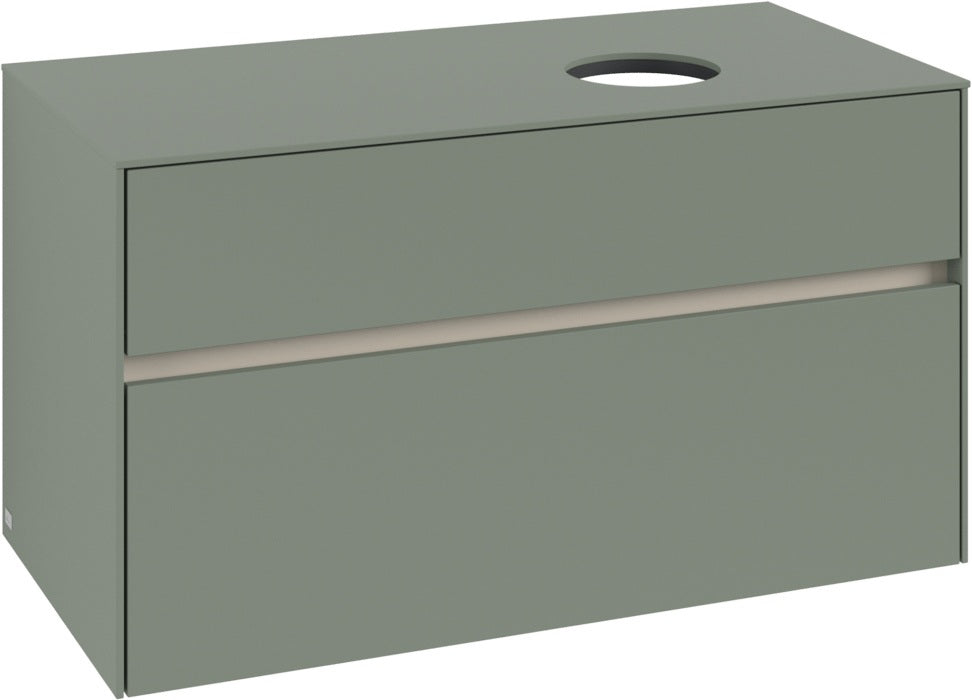 Villeroy & Boch Waschtischunterschrank Collaro C040 B0 1000 mm White Oak mit Beleuchtung & SoftClosing
