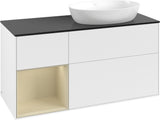 Villeroy & Boch Finion Waschtischunterschrank 1200 mm Glossy White mit Beleuchtung