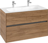 Villeroy & Boch Waschbeckenunterschrank Collaro C13900 in White Oak – 996 mm, 2 Auszüge, SoftClosing