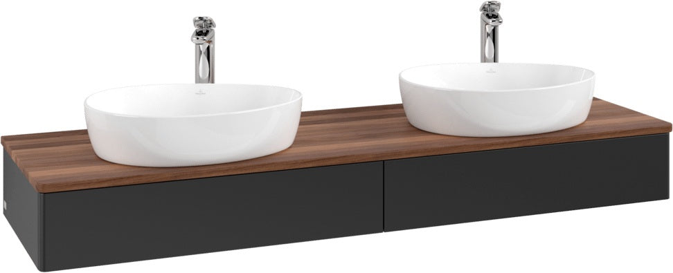 Villeroy & Boch Waschbeckenunterschrank Antao 1600 mm Anthracite Matt mit Auszugsbeleuchtung