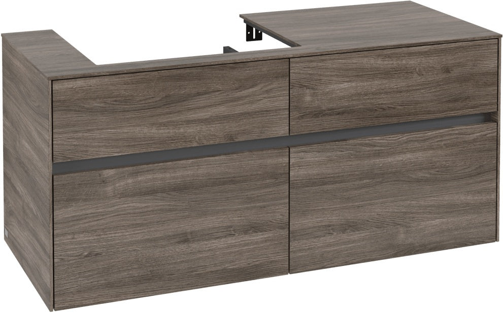 Villeroy & Boch Waschtischunterschrank Collaro C082 1200 mm Stone Oak mit 4 Auszügen und SoftClosing