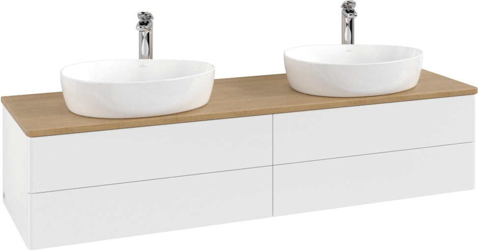 Villeroy & Boch Waschtischunterschrank Antao L28051 1600 mm mit 4 Auszügen, White Matt Lacquer