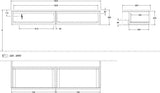 Villeroy & Boch Antao Sideboard K42000 1600 mm Glossy White Lacquer mit LED