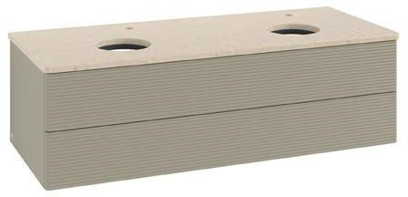 Villeroy & Boch Antao Waschtischunterschrank 1200 mm, 2 Auszüge, Push-Open, Stone Grey Matt
