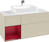 Villeroy & Boch Finion Waschtischunterschrank G161G 1200 mm Glossy White Lacquer mit LED-Beleuchtung