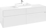 Villeroy & Boch Collaro Waschtischunterschrank 1600 mm Truffle Grey mit 4 Auszügen und Push-Open