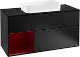 Villeroy & Boch Finion Waschtischunterschrank 1200 mm Glossy White Lacquer mit LED-Beleuchtung