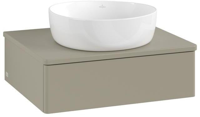 Villeroy & Boch Antao Waschtischunterschrank 600 mm, 1 Auszug, Stone Grey Matt, wandhängend