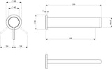 Villeroy & Boch Dawn Einhebel-Waschtischarmatur – Wandmontage, Chrom, 160 x 100 x 220 mm
