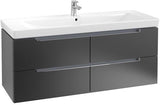Villeroy & Boch SUBWAY 2.0 Waschtischunterschrank 1287 mm Glossy White mit 4 Auszügen