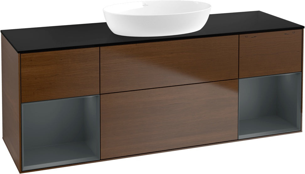 Villeroy & Boch Finion Waschtischunterschrank 1600 mm Glossy White Lacquer mit Beleuchtung