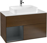 Villeroy & Boch Finion Waschtischunterschrank 1000 mm White Matt Lacquer mit LED-Beleuchtung