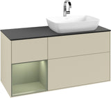 Villeroy & Boch Finion Waschtischunterschrank 1200 mm Glossy White Lacquer mit Beleuchtung
