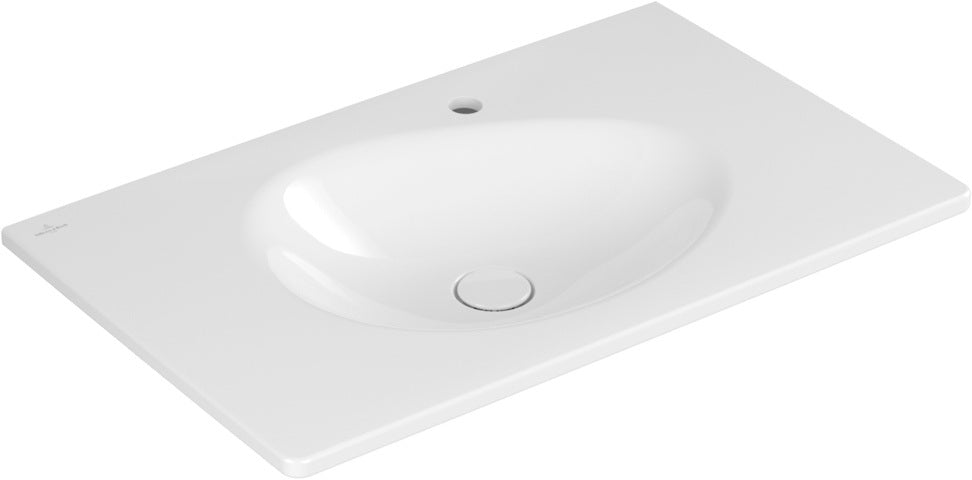 Villeroy & Boch Antao Schrankwaschtisch 800 mm Almond CeramicPlus – Wandmontage, TitanCeram, ohne Überlauf
