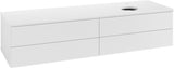 Villeroy & Boch Waschtischunterschrank Antao 1600 mm Glossy White Lacquer mit 4 Auszügen und LED-Beleuchtung