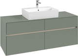 Villeroy & Boch Waschtischunterschrank Collaro C131 B0 1400 mm White Oak mit Beleuchtung und SoftClosing
